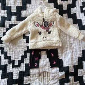 Sequin Unicorn Hoodie W/Matching Leggings